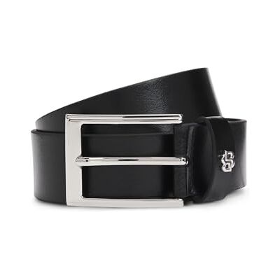 BOSS Hommes Emal-B Sz35 Ceinture en cuir italien avec passant à monogramme Double B - Publicité BOSS Hommes Emal-B Sz35 Ceinture en cuir italien avec passant à monogramme Double B - Publicité