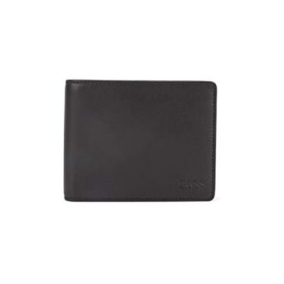 BOSS Hommes Asolo Portefeuille à deux volets en cuir lisse, avec poche pour la monnaie - Publicité BOSS Hommes Asolo Portefeuille à deux volets en cuir lisse, avec poche pour la monnaie - Publicité