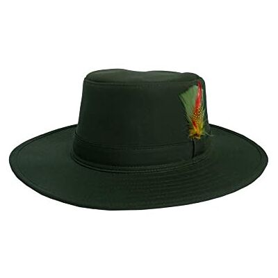 Walker & Hawkes Chapeau ciré à Bord Large Outback Aussie Unisexe Olive L (59cm) - Publicité Walker & Hawkes Chapeau ciré à Bord Large Outback Aussie Unisexe Olive L (59cm) - Publicité