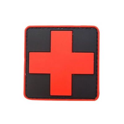 SMELEYOU Brassard De Croix Rouge MéDical Patch Tactique en PVC 3D Badge De Brassard De Croix Rouge en Caoutchouc Blanc Rouge - Publicité SMELEYOU Brassard De Croix Rouge MéDical Patch Tactique en PVC 3D Badge De Brassard De Croix Rouge en Caoutchouc Blanc Rouge - Publicité