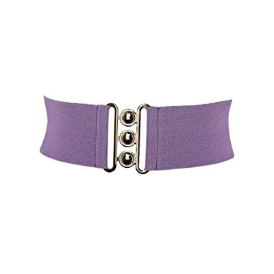 FASHIONGEN Ceinture femme élastique, ceinture large à boucle 3 boutons, style vintage, GLORIA Fabriqué en France - Publicité FASHIONGEN Ceinture femme élastique, ceinture large à boucle 3 boutons, style vintage, GLORIA Fabriqué en France - Publicité