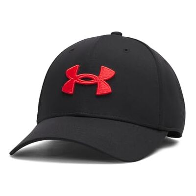 Under Armour Blitzing Cap Stretch Fit Chapeau, (005) Noir / / Rouge Racer, M/L Homme - Publicité Under Armour Blitzing Cap Stretch Fit Chapeau, (005) Noir / / Rouge Racer, M/L Homme - Publicité