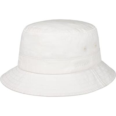 Stetson Bucket Hat en Coton Bio Protection UV Unisexe Printemps Ete - Publicité Stetson Bucket Hat en Coton Bio Protection UV Unisexe Printemps Ete - Publicité