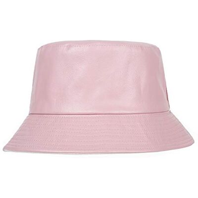 ZLYC Hivernal Chapeau Bob Cuero en Cuir PU pour Femmes Hommes(Rose),Taille Unique - Publicité ZLYC Hivernal Chapeau Bob Cuero en Cuir PU pour Femmes Hommes(Rose),Taille Unique - Publicité