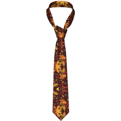 GG GELATU GELATU Cravates en soie avec feuilles d'automne – Nœud papillon polyvalent avec des styles distincts, pour les occasions formelles, décontractées, de mariage et plus encore, noir, taille unique - Publicité GG GELATU GELATU Cravates en soie avec feuilles d'automne – Nœud papillon polyvalent avec des styles distincts, pour les occasions formelles, décontractées, de mariage et plus encore, noir, taille unique - Publicité