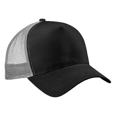 Beechfield Casquette Trucker Adulte (Taille Unique) (Noir/Gris Clair) - Publicité Beechfield Casquette Trucker Adulte (Taille Unique) (Noir/Gris Clair) - Publicité