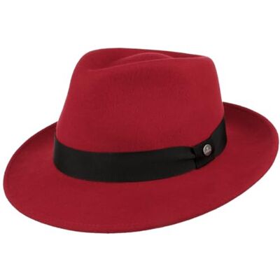 Lierys Chapeau City en Feutre Laine Femme/Homme pour Homme de mafieux Bogart avec Ruban Gros Grain Printemps-ete Printemps Ete Automne Hiver M (56-57 cm) Rouge - Publicité Lierys Chapeau City en Feutre Laine Femme/Homme pour Homme de mafieux Bogart avec Ruban Gros Grain Printemps-ete Printemps Ete Automne Hiver M (56-57 cm) Rouge - Publicité