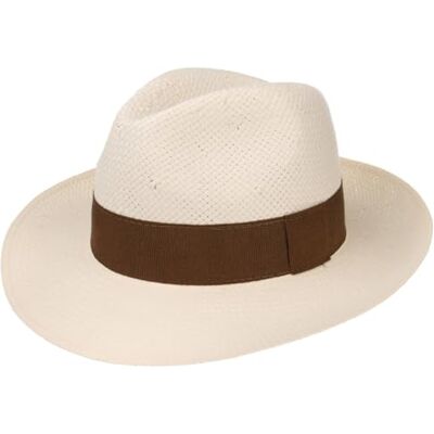 Lipodo White City Trilby Chapeau Forme Classique 100% Papier Made in Italy Unisexe Printemps Ete - Publicité Lipodo White City Trilby Chapeau Forme Classique 100% Papier Made in Italy Unisexe Printemps Ete - Publicité
