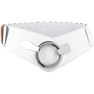BlackButterfly Large Elastique Taille Ceinture Mode Vintage Robe Cosplay Serre-taille Ceinture (Blanc, M) - Publicité BlackButterfly Large Elastique Taille Ceinture Mode Vintage Robe Cosplay Serre-taille Ceinture (Blanc, M) - Publicité