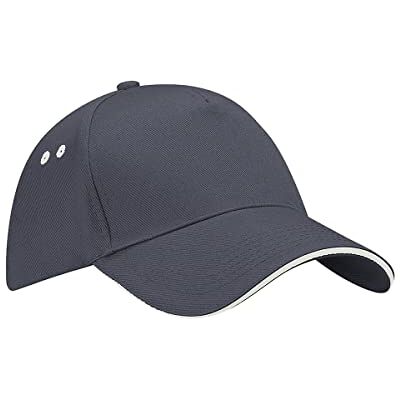 Beechfield Casquette 100% Coton Adulte Unisexe (Taille Unique) (Graphite/Gris Perle) - Publicité Beechfield Casquette 100% Coton Adulte Unisexe (Taille Unique) (Graphite/Gris Perle) - Publicité