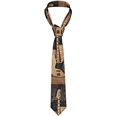 MYGANN Guitare Basse Instruments de Musique Hommes Anti-Volant Boucle Design Cravate Pour Affaires Mariage Fête Quotidienne Robe Avec Bon rapport qualité/prix, Noir , taille unique - Publicité MYGANN Guitare Basse Instruments de Musique Hommes Anti-Volant Boucle Design Cravate Pour Affaires Mariage Fête Quotidienne Robe Avec Bon rapport qualité/prix, Noir , taille unique - Publicité