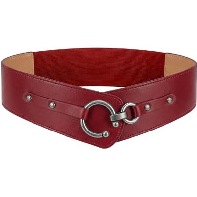 BlackButterfly Vintage Réglable Boucle Élastique Taille Ceinture (Rouge, XXL) - Publicité BlackButterfly Vintage Réglable Boucle Élastique Taille Ceinture (Rouge, XXL) - Publicité
