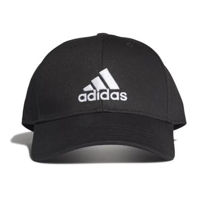 Adidas Mixte COTTON BASEBALL CAP, Black / Black / White, M - Publicité Adidas Mixte COTTON BASEBALL CAP, Black / Black / White, M - Publicité