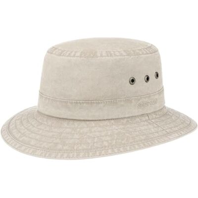 STETSON Bob Reston Coton Biologique Beige M 56/57 cm - Publicité STETSON Bob Reston Coton Biologique Beige M 56/57 cm - Publicité