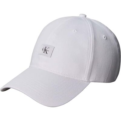 Calvin Klein MONOLOGO LV04D5077G Casquette tissée pour Homme, Blanc (Bright White), Taille Unique, Blanc (Blanc Vif), Taille Unique - Publicité Calvin Klein MONOLOGO LV04D5077G Casquette tissée pour Homme, Blanc (Bright White), Taille Unique, Blanc (Blanc Vif), Taille Unique - Publicité