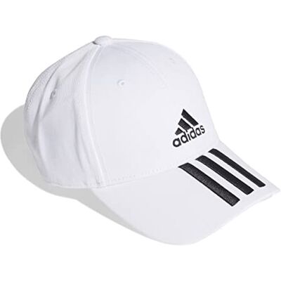 Adidas Mixte BASEBALL 3-STRIPES TWILL CAP, White / Black / Black, M - Publicité Adidas Mixte BASEBALL 3-STRIPES TWILL CAP, White / Black / Black, M - Publicité