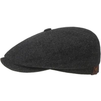 Stetson Casquette Hatteras Noir Femme/Homme Type Gavroche Plate avec Visiere, Doublure Hiver Automne-Hiver 57 cm Anthracite - Publicité Stetson Casquette Hatteras Noir Femme/Homme Type Gavroche Plate avec Visiere, Doublure Hiver Automne-Hiver 57 cm Anthracite - Publicité