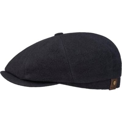 Stetson Casquette Hatteras Noir Femme/Homme Type Gavroche Plate avec Visiere, Doublure Hiver Automne-Hiver 56 cm Bleu - Publicité Stetson Casquette Hatteras Noir Femme/Homme Type Gavroche Plate avec Visiere, Doublure Hiver Automne-Hiver 56 cm Bleu - Publicité