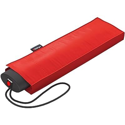 Knirps IS.050 Parapluie pliant manuel compact de voyage, léger, anti-vent Mini parapluie Rouge – plat & compact, léger 190 g, déperlant, avec housse, idéal pour voyage & quotidien - Publicité Knirps IS.050 Parapluie pliant manuel compact de voyage, léger, anti-vent Mini parapluie Rouge – plat & compact, léger 190 g, déperlant, avec housse, idéal pour voyage & quotidien - Publicité