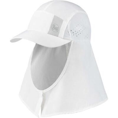 Buff® Casquette Desert UPF 50, 360° Protection Solaire, Casquette Multi-Positions, 80% recyclé Hommes Femmes L/XL Blanc - Publicité Buff® Casquette Desert UPF 50, 360° Protection Solaire, Casquette Multi-Positions, 80% recyclé Hommes Femmes L/XL Blanc - Publicité