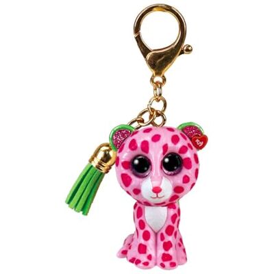 Ty Bague porte-clés Mini Boos Clips Léopard Glamour Rose et Vert Avec gland vert Le porte-clés tendance inspiré des célèbres peluches aux yeux grands scintillants 10 Cm 25053 - Publicité Ty Bague porte-clés Mini Boos Clips Léopard Glamour Rose et Vert Avec gland vert Le porte-clés tendance inspiré des célèbres peluches aux yeux grands scintillants 10 Cm 25053 - Publicité
