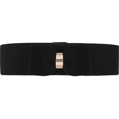 BlackButterfly Ceinture Élastique Femme Nœud Doré Vintage, Noir, M - Publicité BlackButterfly Ceinture Élastique Femme Nœud Doré Vintage, Noir, M - Publicité