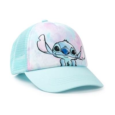 Disney Lilo & Stitch Casquette de baseball réglable pour fille en bleu clair Chapeau décontracté avec motif Stitch Stitch Merch Protection solaire arrière en maille Casquette incurvée pour - Publicité Disney Lilo & Stitch Casquette de baseball réglable pour fille en bleu clair Chapeau décontracté avec motif Stitch Stitch Merch Protection solaire arrière en maille Casquette incurvée pour - Publicité