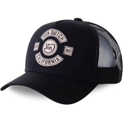 Von Dutch Casquette Noire California 2992 Biker Trucker Baseball Homme,Taille unique,Noir - Publicité Von Dutch Casquette Noire California 2992 Biker Trucker Baseball Homme,Taille unique,Noir - Publicité