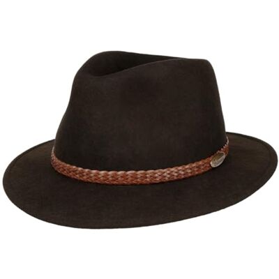 Lierys Chapeau Casual Light Traveller Homme Made in Italy en Laine de Feutre pour avec Bandeau Cuir Hiver Automne-Hiver 55 cm Marron - Publicité Lierys Chapeau Casual Light Traveller Homme Made in Italy en Laine de Feutre pour avec Bandeau Cuir Hiver Automne-Hiver 55 cm Marron - Publicité