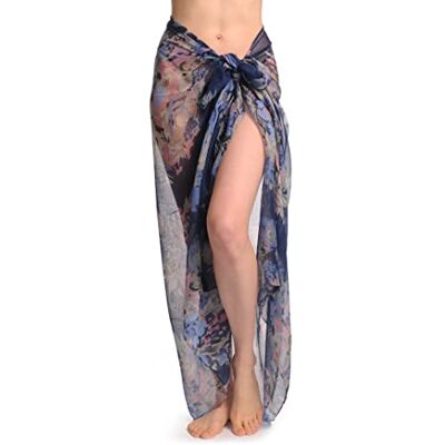 LissKiss Blue & Pink Vintage Flowers On Navy Blue Unisex Scarf & Beach Sarong Bleu Écharpe Taille Unique 115cm x 180cm - Publicité LissKiss Blue & Pink Vintage Flowers On Navy Blue Unisex Scarf & Beach Sarong Bleu Écharpe Taille Unique 115cm x 180cm - Publicité