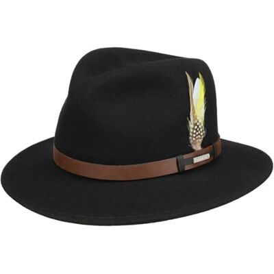 Stetson Chapeau Sardis VitaFelt Femme/Homme Made in USA Garniture en Cuir Chapeaux de Chasseur avec Bandeau Printemps-ete Printemps Ete Automne Hiver XXL (62-63 cm) Noir - Publicité Stetson Chapeau Sardis VitaFelt Femme/Homme Made in USA Garniture en Cuir Chapeaux de Chasseur avec Bandeau Printemps-ete Printemps Ete Automne Hiver XXL (62-63 cm) Noir - Publicité