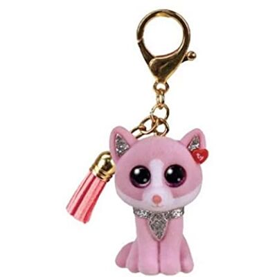 Ty Anneau Porte-clés Mini Boos Clips Chat Fiona Rose avec Gland Rose Le Porte-clés Tendance inspiré des célèbres Peluches aux Yeux Grands Scintillants 10 Cm 25065 - Publicité Ty Anneau Porte-clés Mini Boos Clips Chat Fiona Rose avec Gland Rose Le Porte-clés Tendance inspiré des célèbres Peluches aux Yeux Grands Scintillants 10 Cm 25065 - Publicité