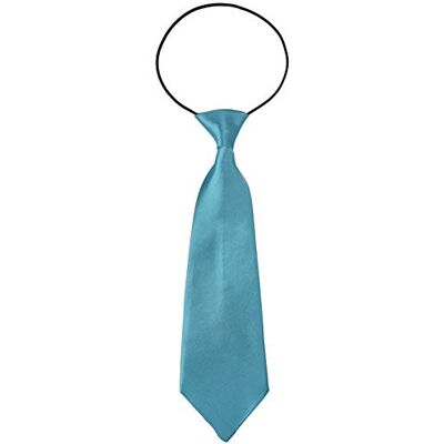 Miobo Cravate enfant garçon avec élastique flexible Turquoise 28 - Publicité Miobo Cravate enfant garçon avec élastique flexible Turquoise 28 - Publicité