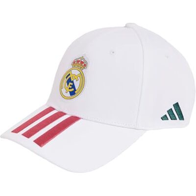 Adidas Unisex REAL MADRID BASEBALL CAP OSFMwhite/wild pink - Publicité Adidas Unisex REAL MADRID BASEBALL CAP OSFMwhite/wild pink - Publicité