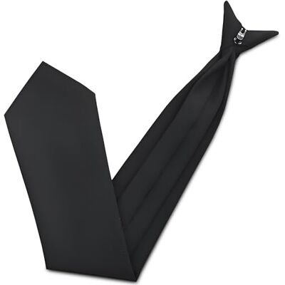 Trimming Shop Cravate à Clipser en Polyester Doux pour Tenue Formelle, Mariage, Bal de Fin d'année, fêtes, fêtes, Design Classique Unisexe, Style Ultra Moderne - Publicité Trimming Shop Cravate à Clipser en Polyester Doux pour Tenue Formelle, Mariage, Bal de Fin d'année, fêtes, fêtes, Design Classique Unisexe, Style Ultra Moderne - Publicité