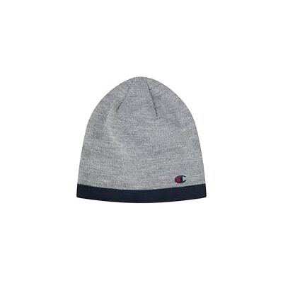 Champion Bonnet réversible Unisexe-Adulte, Gris chiné Clair/Bleu Marine, Taille Unique - Publicité Champion Bonnet réversible Unisexe-Adulte, Gris chiné Clair/Bleu Marine, Taille Unique - Publicité