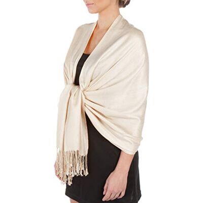 Sakkas 198cm x 71cm Touché soyeux Couleur Unie Type Pashmina Châle/Echarpe/Etole Moonlight Gris - Publicité Sakkas 198cm x 71cm Touché soyeux Couleur Unie Type Pashmina Châle/Echarpe/Etole Moonlight Gris - Publicité