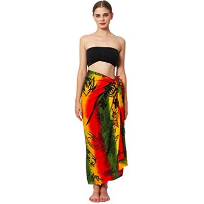 Ciffre Sarong Pareo Jupe Portefeuille Lunghi Dhoti Foulard Linge de Plage Tribal Gecko Rasta Châle + Boucle - Publicité Ciffre Sarong Pareo Jupe Portefeuille Lunghi Dhoti Foulard Linge de Plage Tribal Gecko Rasta Châle + Boucle - Publicité