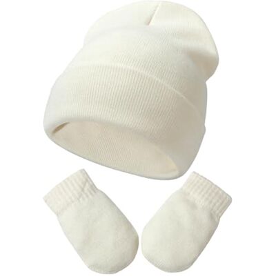 DRESHOW Ensemble Bonnet Beanie et Moufles D'hiver Set pour Bébés et Enfants Ensemble Chapeau et Gants Tricotés Chauds pour 3 Mois 24 Mois Filles et Garçons - Publicité DRESHOW Ensemble Bonnet Beanie et Moufles D'hiver Set pour Bébés et Enfants Ensemble Chapeau et Gants Tricotés Chauds pour 3 Mois 24 Mois Filles et Garçons - Publicité