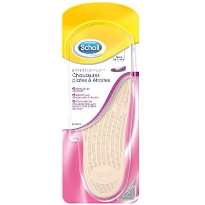 Dr. Scholl's Scholl ExpertSupport Semelles de Confort Chaussures Plates et Étroites 35,5-40,5 1 Paire - Publicité Dr. Scholl's Scholl ExpertSupport Semelles de Confort Chaussures Plates et Étroites 35,5-40,5 1 Paire - Publicité