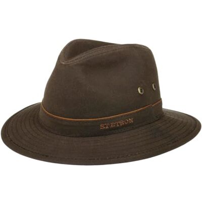 Stetson Avasun Chapeau Traveller Coton Cire Protection UV 40+ Bande en Tissu Unisexe Ete Hiver - Publicité Stetson Avasun Chapeau Traveller Coton Cire Protection UV 40+ Bande en Tissu Unisexe Ete Hiver - Publicité