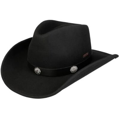 Stetson Tamalo Chapeau Cowboy Western Feutre de Laine Bande Cuir Homme Automne Hiver - Publicité Stetson Tamalo Chapeau Cowboy Western Feutre de Laine Bande Cuir Homme Automne Hiver - Publicité