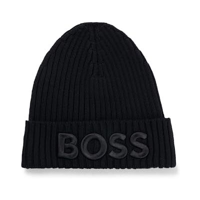 BOSS Lara_Hat Beanie, Noir 1, Taille Unique Femme - Publicité BOSS Lara_Hat Beanie, Noir 1, Taille Unique Femme - Publicité