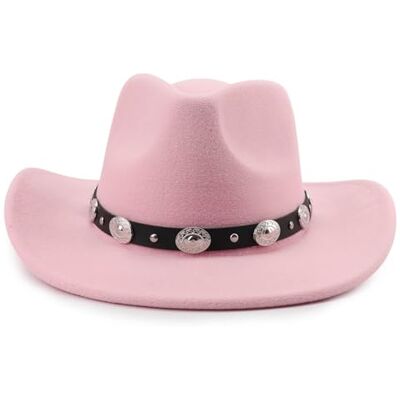 DRESHOW Chapeau Fedora à Large Bord pour Femme avec Boucle de Ceinture Rétro Panama Floppy Hat - Publicité DRESHOW Chapeau Fedora à Large Bord pour Femme avec Boucle de Ceinture Rétro Panama Floppy Hat - Publicité