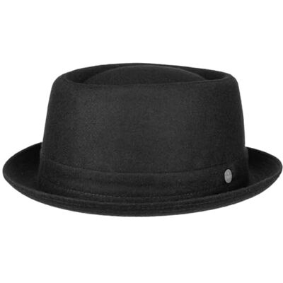 Lierys Chapeau Panno Wool Pork Pie Femme/Homme Made in Italy en Feutre de Laine avec Doublure Automne Ete Printemps Hiver Printemps-ete S (54-55 cm) Noir - Publicité Lierys Chapeau Panno Wool Pork Pie Femme/Homme Made in Italy en Feutre de Laine avec Doublure Automne Ete Printemps Hiver Printemps-ete S (54-55 cm) Noir - Publicité