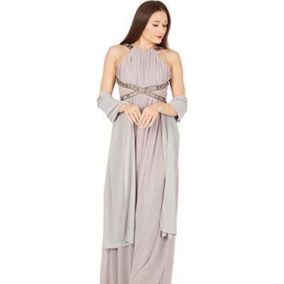 BlackButterfly Etole Châle Wrap En Mousseline De Soie Pour Mariage, Bal De Promo, Soirée (Argent, Taille unique) - Publicité BlackButterfly Etole Châle Wrap En Mousseline De Soie Pour Mariage, Bal De Promo, Soirée (Argent, Taille unique) - Publicité