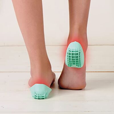 Coussin de talon Tuli's - Soutien en gel pour chaussures - Publicité Coussin de talon Tuli's - Soutien en gel pour chaussures - Publicité