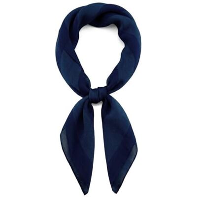 TigerTie Foulard en mousseline fine pour femme Couleur unie Dimensions : 58 x 58 cm, Bleu marine foncé., One Size - Publicité TigerTie Foulard en mousseline fine pour femme Couleur unie Dimensions : 58 x 58 cm, Bleu marine foncé., One Size - Publicité