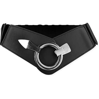 BlackButterfly Large Elastique Taille Ceinture Mode Vintage Robe Cosplay Serre-taille Ceinture (Noir, L) - Publicité BlackButterfly Large Elastique Taille Ceinture Mode Vintage Robe Cosplay Serre-taille Ceinture (Noir, L) - Publicité