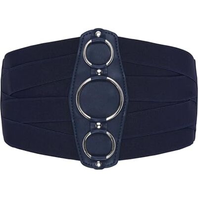 BlackButterfly 7 Pouces de Large Treillis Élastique Ceintur (Bleu nuit, XL) - Publicité BlackButterfly 7 Pouces de Large Treillis Élastique Ceintur (Bleu nuit, XL) - Publicité